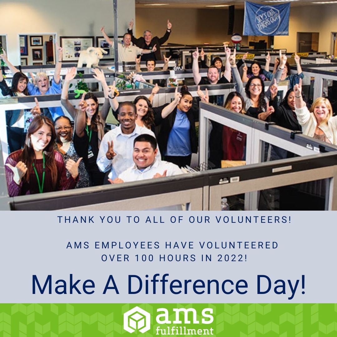 October 22: National Make A Difference Day! | AMS Fulfillment